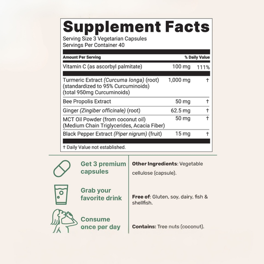 Turmeric Curcumin Capsules (1000mg)